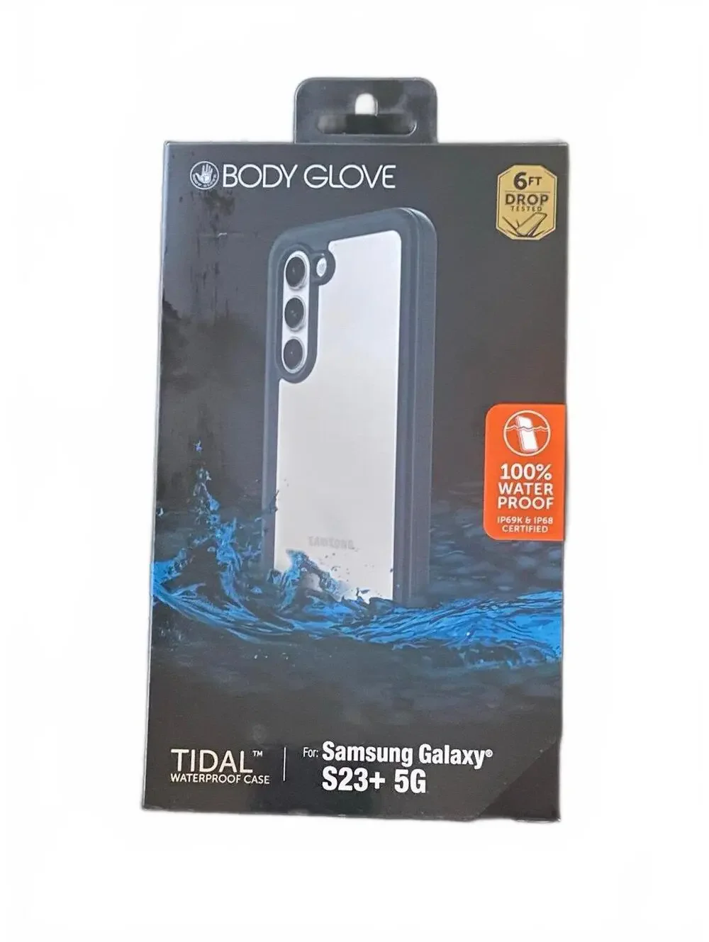 Body Glove Tidal Waterproof Case for Samsung Galaxy S23+ 5G Black/Clear